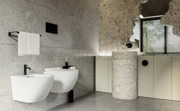 Sanitari sospesi salva spazio rimless ceramica bianco Linea Zeta small