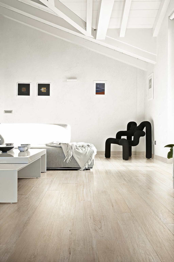 Ceramiche Rex Oak White 20x120 Gres Porcellanato Effeto Legno
