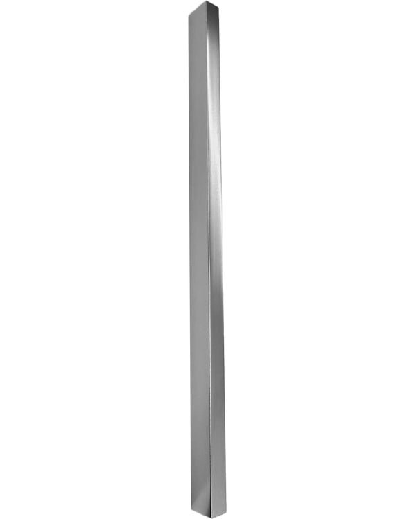Box doccia 80x100 battente vetro temperato 6 mm 195 H cromo Cromo Lucido installato in bagno moderno con ante in vetro...