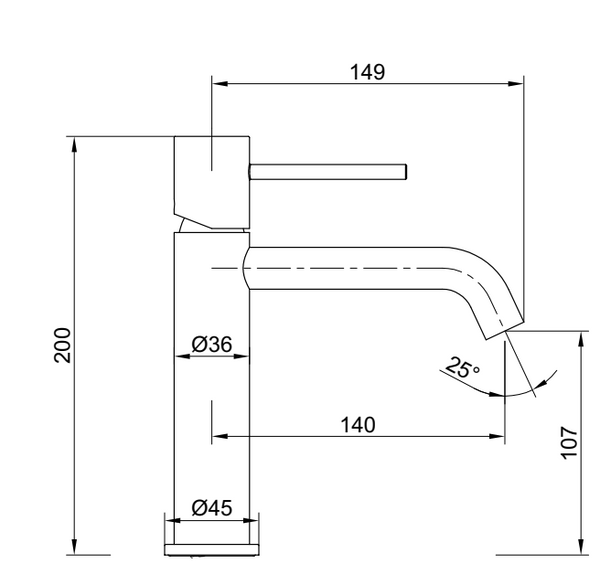 Coppia rubinetti per lavabo e bidet monocomando senza scarico in ottone cromato Memo