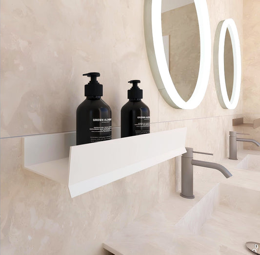Idea mensola portasapone in alluminio bianco opaco
