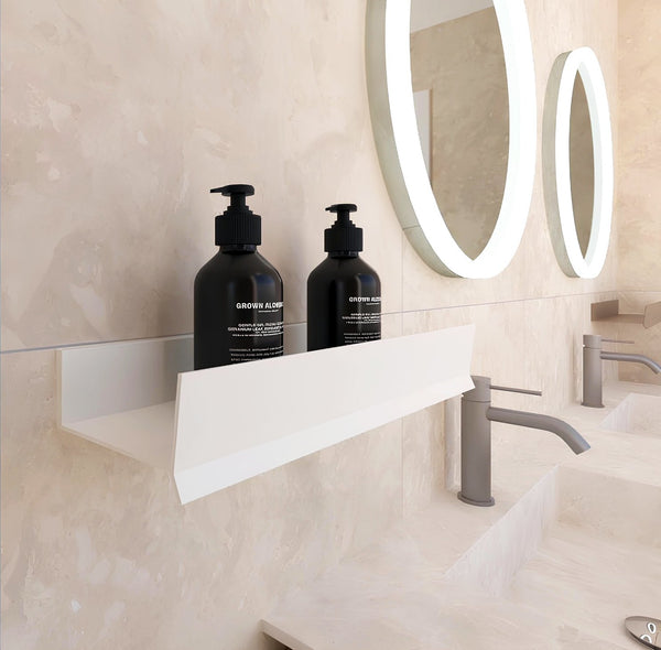 Idea mensola portasapone in alluminio bianco opaco