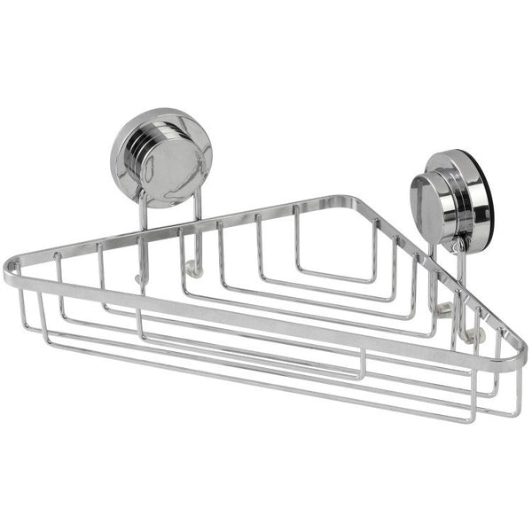 Mensola angolare vasca doccia in acciaio cromato Premium