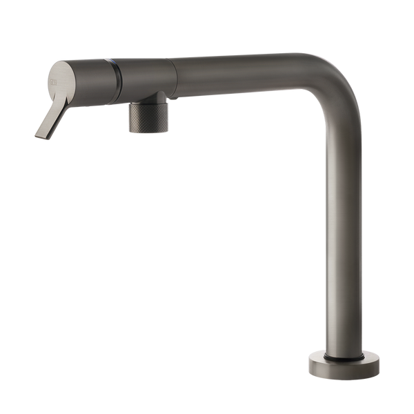 Miscelatore Cucina Sotto Finestra Orientabile Black Metal Brushed Pvd Su & Giù 60071 Gessi