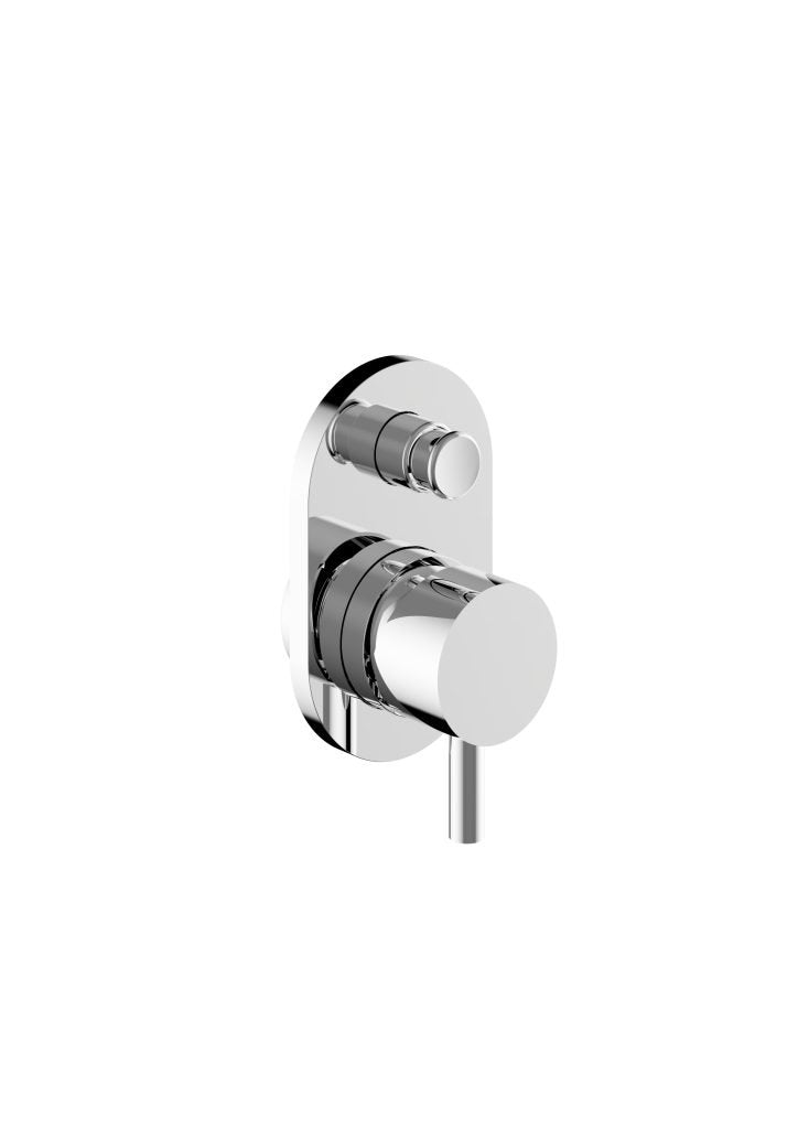 Miscelatore doccia con deviatore PUSH senza parte incasso cromo 73018 Jabil