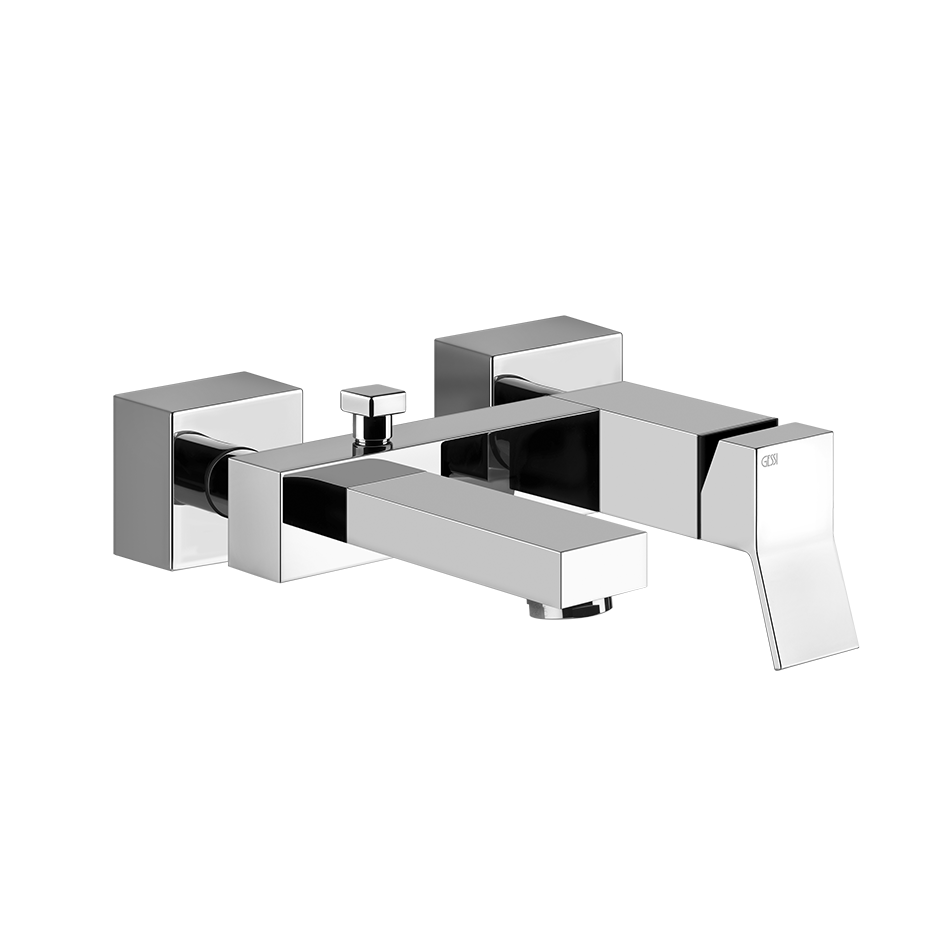 Gessi Rettangolo K Miscelatore esterno vasca con deviatore automatico cromo 53013