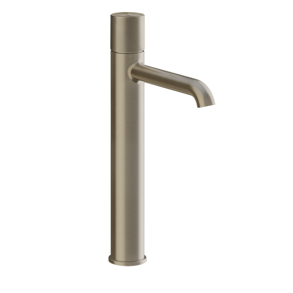 Miscelatore lavabo alto senza scarico brushed brass diamantato 70604 Gessi