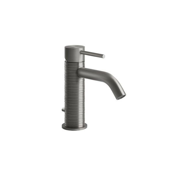 Gessi Trame Miscelatore lavabo monocomando con scarico steel brushed 54301