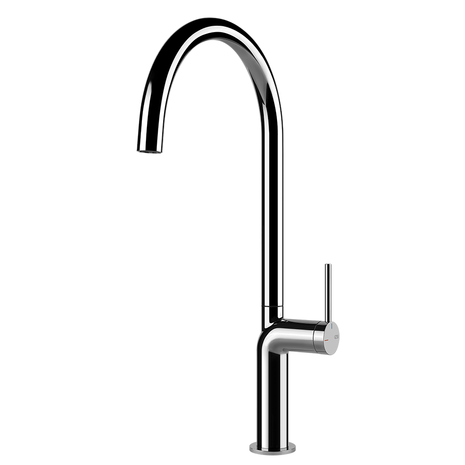 Miscelatore lavello monocomando con canna giravole cromo stelo 60301 gessi