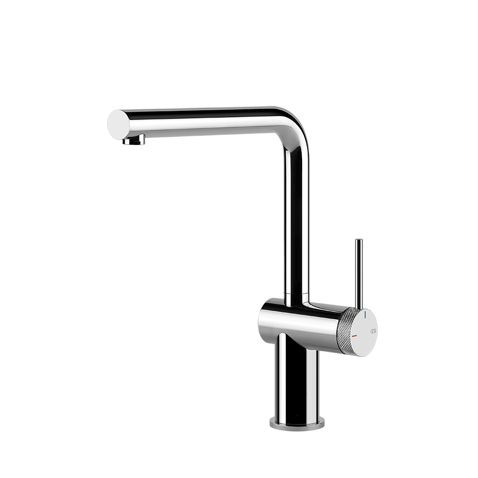 Miscelatore lavello monocomando con canna giravole foro cromo inedito 60471 gessi