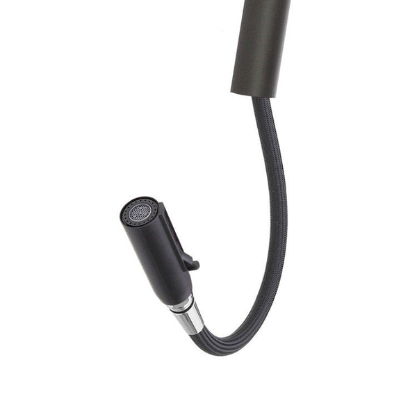 Miscelatore lavello monocomando con doccetta estraibile nero opaco Kitchen