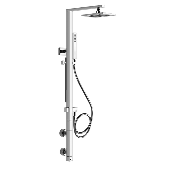 Colonna doccia con miscelatore termostatico soffione doccetta deviatore automatico cromo 23411 gessi cromo