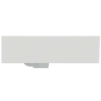 Mobile sospeso 60x37 bianco opaco con lavabo lucido miscelatore cromo e specchio con luce Ideal Standard