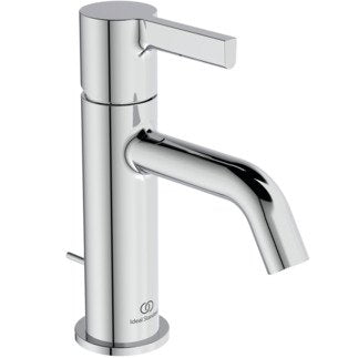 Mobile sospeso 60x37 bianco opaco con lavabo lucido miscelatore cromo e specchio con luce Ideal Standard