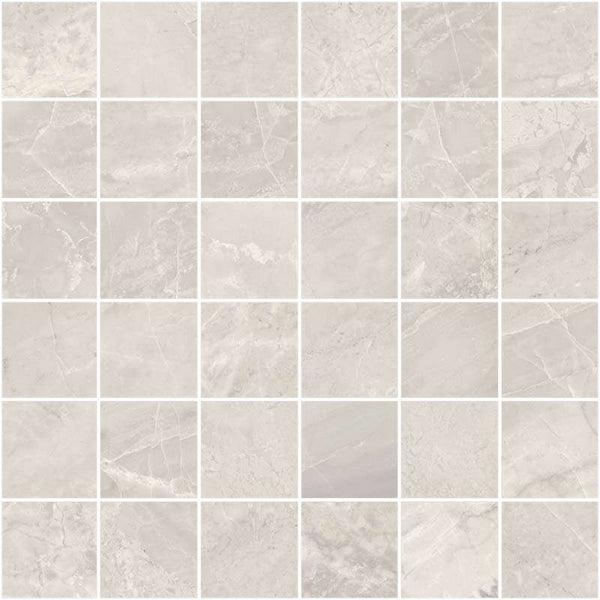 Mosaico 30x30 Effetto Marmo In Gres Porcellanato Silver Ceramica Sant Agostino Trumarmi CSAMTMSI30