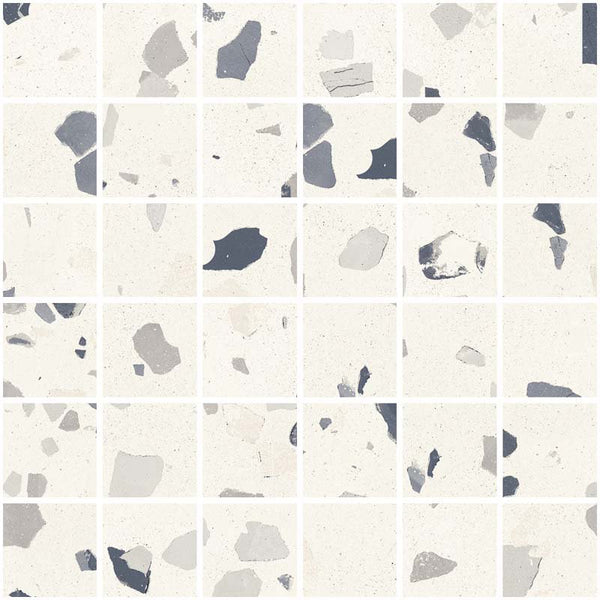 Mosaico 30x30 in gres White Ceramica Sant Agostino Deconcrete De Medium CSAMDMWH30