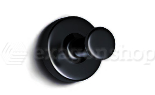 Bertocci Cinquecento appendino singolo portabito portasciugamani nero opaco