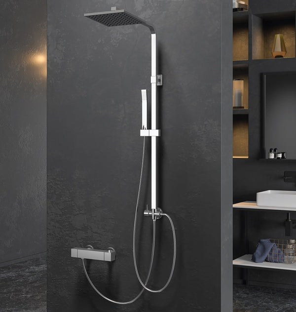 New Line Colonna Doccia Con Soffione Abs 20x20 Cromo