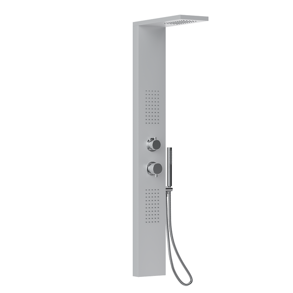 Pannello doccia idromassaggio Ibiza quadro termostatico in acciaio a specchio