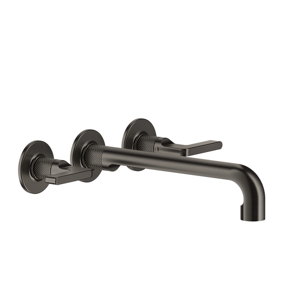 Gessi Inciso Parte esterna gruppo lavabo a parete 3 fori parte incasso non inclusa matte black xl