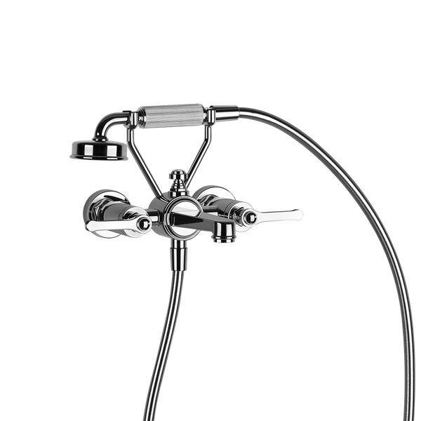 Parte esterna gruppo vasca a parete con deviatore cromo 65113 gessi