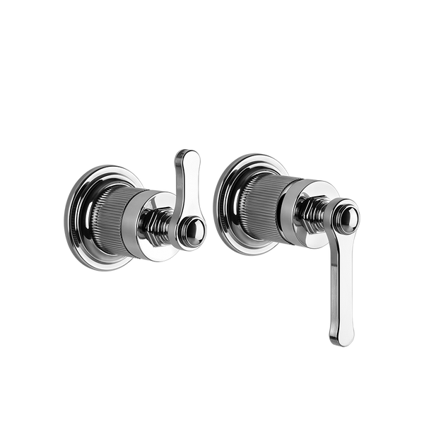 Parte esterna miscelatore a parete 2 vie con deviatore automatico cromo 65038 gessi