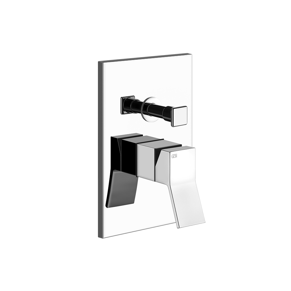 Parte Esterna Miscelatore A Parete 2 Vie Con Deviatore Automatico senza parte incasso Cromo Rettangolo K 53079 Gessi