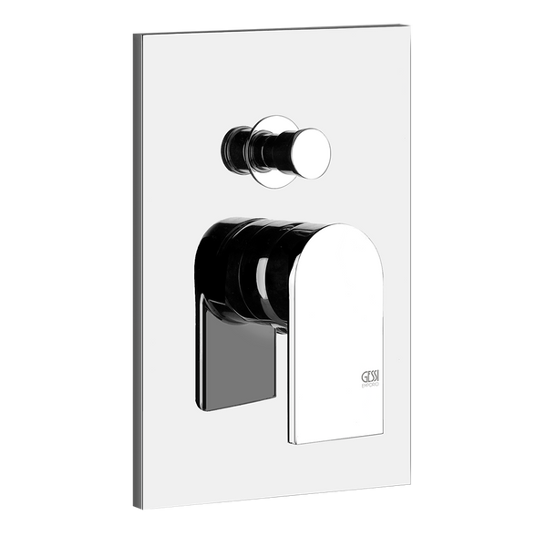 Parte Esterna Miscelatore A Parete 2 Vie Con Deviatore Automatico senza parte incasso Cromo Via Manzoni 44634 Gessi
