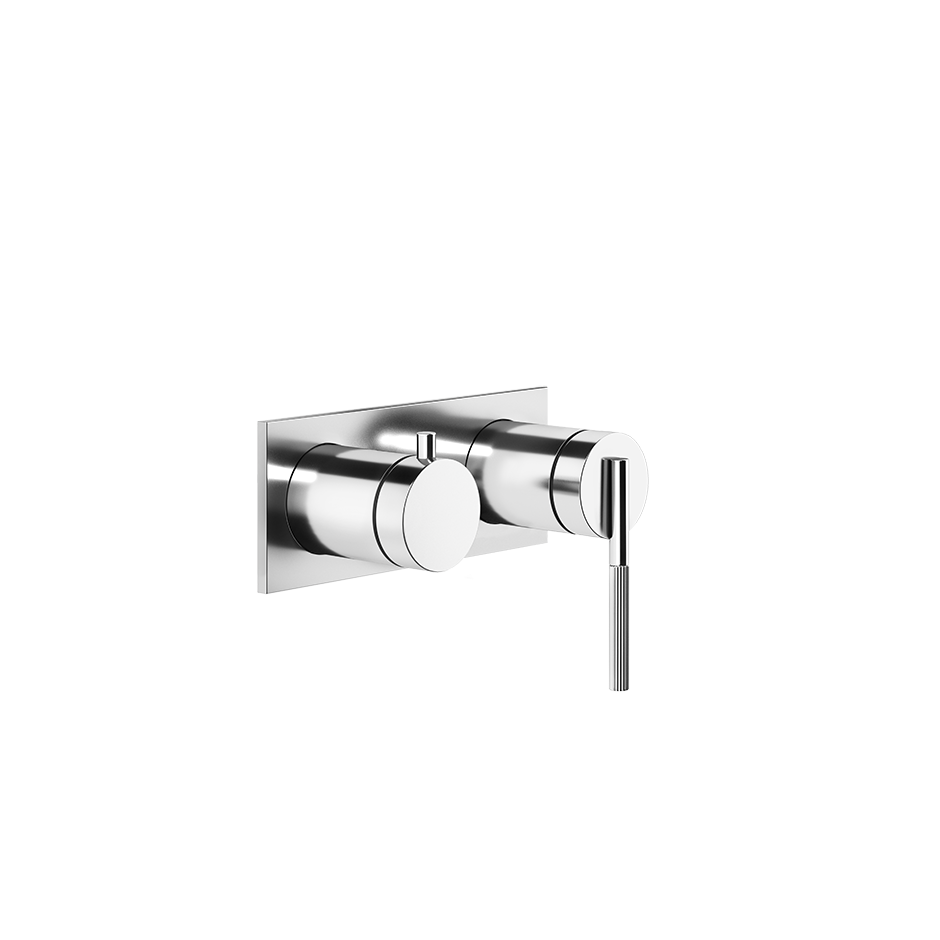 Parte esterna miscelatore a parete 2 vie vasca doccia con deviatore automatico parte incasso non inclusa cromo ingranaggio 63579 gessi