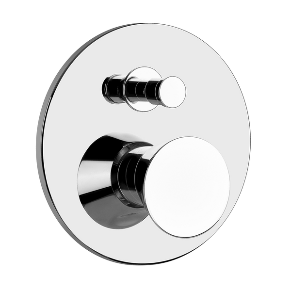 Parte esterna miscelatore doccia a parete 2 vie senza parte incasso cromo cono 45079 gessi