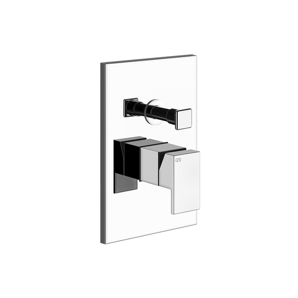 Parte esterna miscelatore doccia a parete 2 vie senza parte incasso cromo rettangolo 44604 gessi