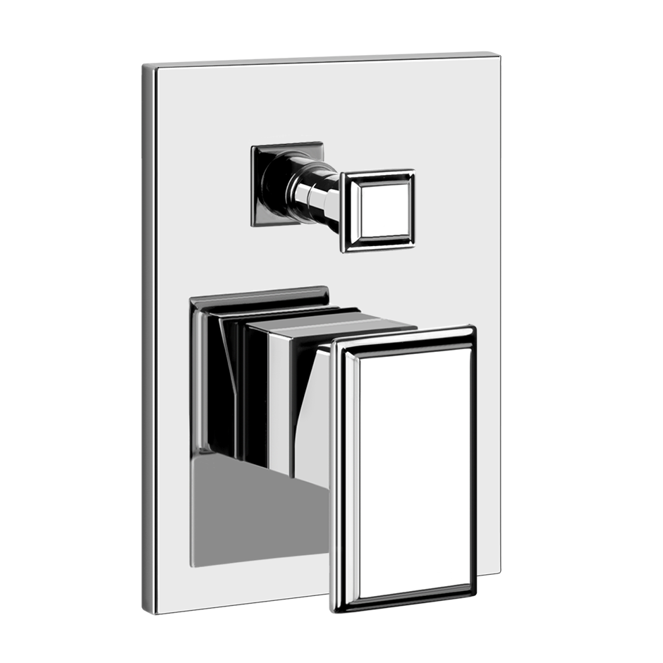 Parte esterna miscelatore doccia a parete 2 vie parte incasso non inclusa cromo eleganza 46079 Gessi