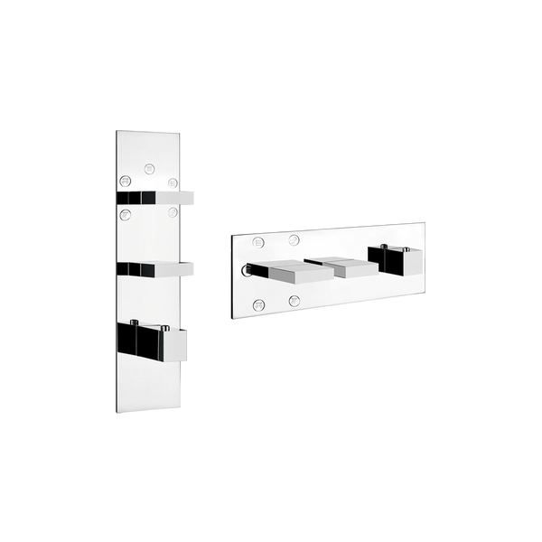 Gessi inverso Parte esterna miscelatore doccia alta portata senza parte incasso cromo 43032