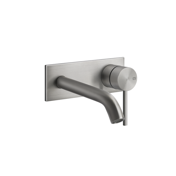 Gessi Flessa Parte esterna miscelatore lavabo a parete parte incasso non inclusa steel brushed 54088
