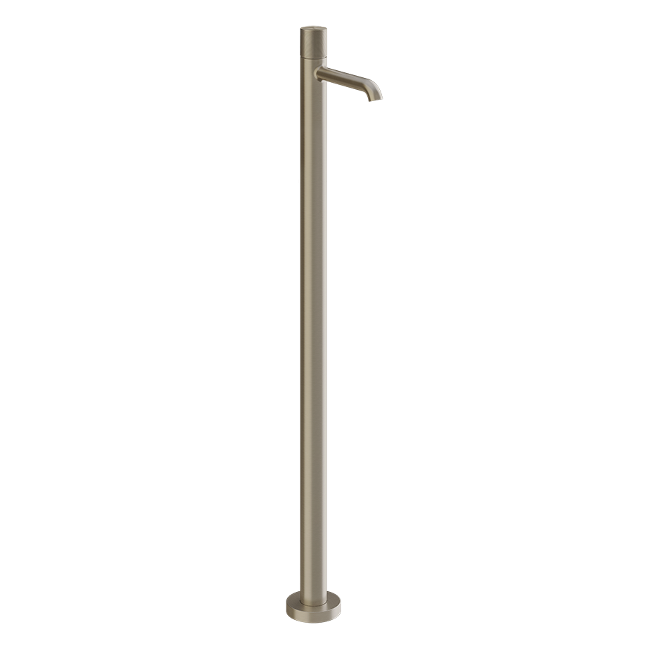 Parte esterna miscelatore lavabo da terra senza scarico brushed brass diamantato 70695 Gessi
