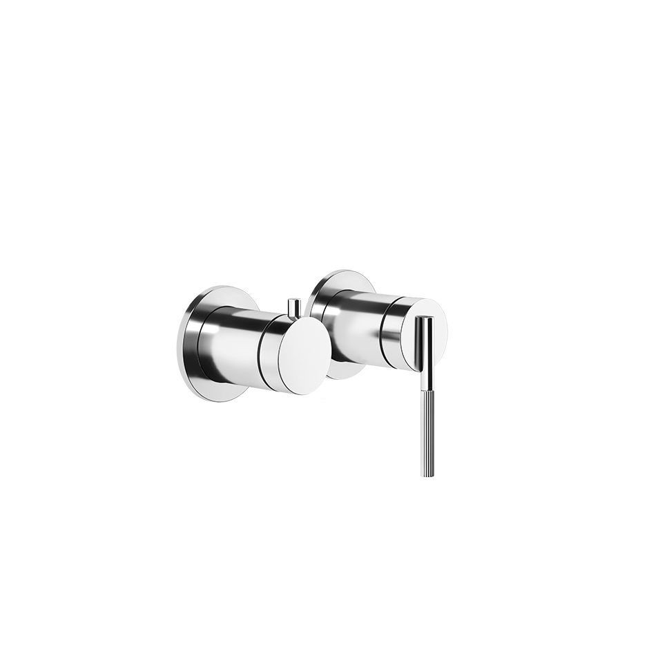 Parte esterna miscelatore vasca a parete 2 vie con deviatore automatico cromo parte incasso non inclusa ingranaggio 63580 gessi