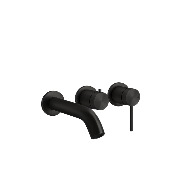 Gessi Parte esterna miscelatore vasca a parete 2 vie parte incasso non inclusa matte black xl 54140