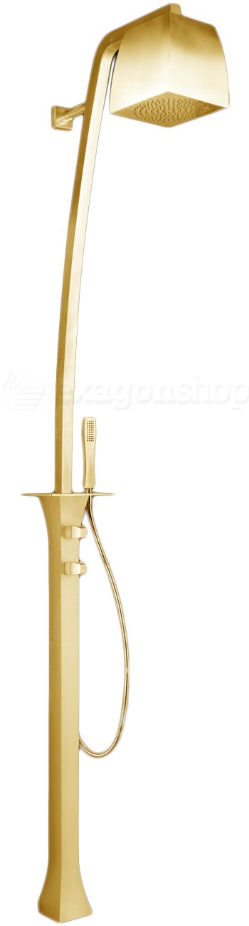 Parti Esterne colonna doccia per Termostatico Con Soffione E Doccia Da Terra senza parte incasso Oro Mimi 31438 Gessi