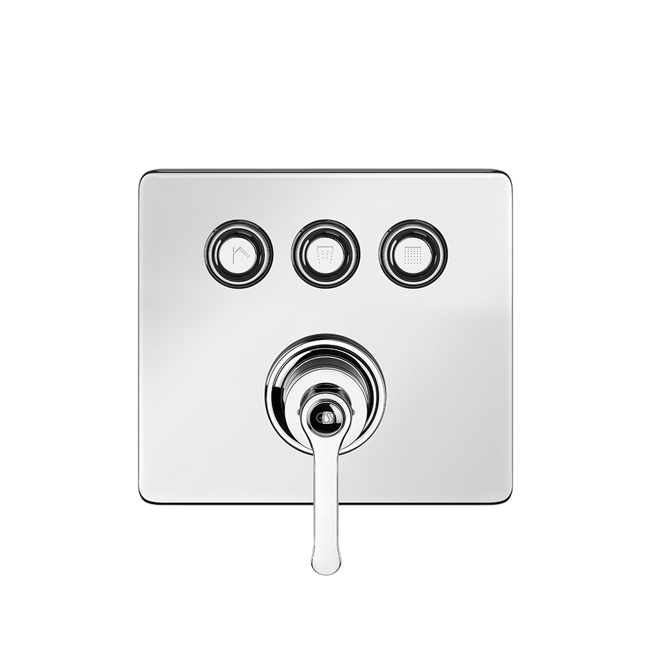 Parti esterne per miscelatore a tre funzioni simultanee cromo hi fi 65244 Gessi