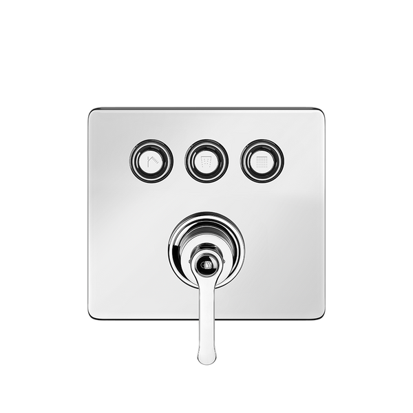 Parti esterne per miscelatore a tre funzioni simultanee cromo hi fi 65244 Gessi