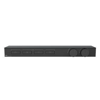 Parti Esterne Per Miscelatore Doccia A Quattro Funzioni Separate Termostatico A Mensola In Vetro Nero Opaco