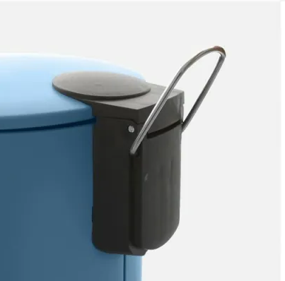 Pattumiera 3 L soft close in acciaio blu pastello Color