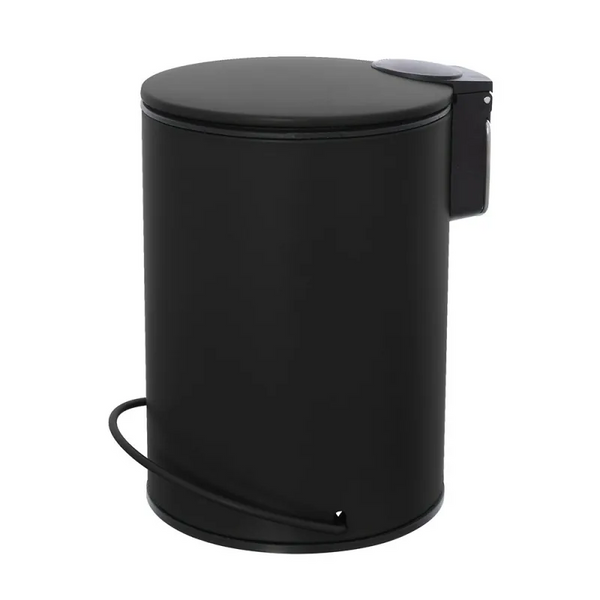 Pattumiera 3 L soft close in acciaio nero Color