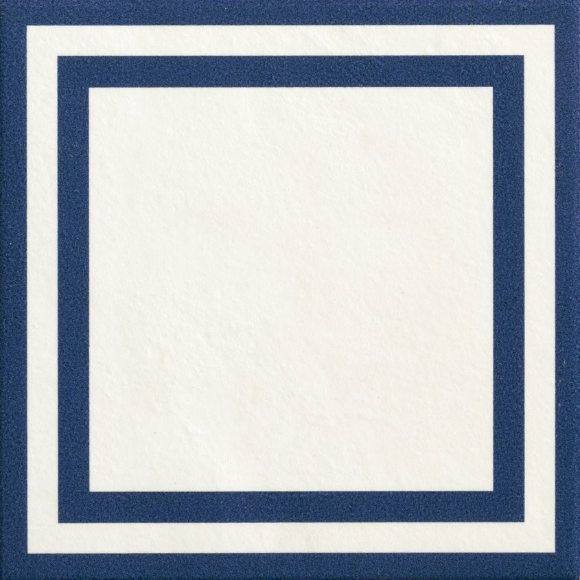 Pavimento rivestimento 205x205 mm in gres porcellanato smaltato square blue Margherita NDM15 Mutina