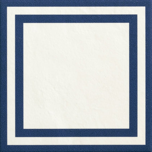 Pavimento rivestimento 205x205 mm in gres porcellanato smaltato square blue Margherita NDM15 Mutina