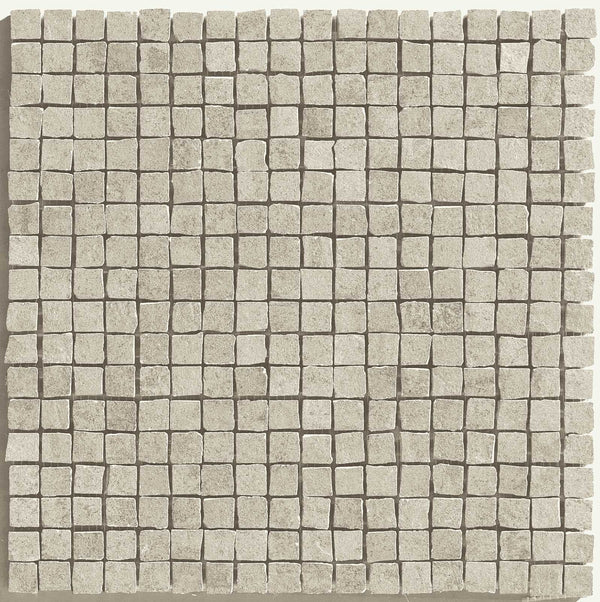 Pavimento Rivestimento 30x30 beige mosaico effetto cemento 9,5 mm in gres fine porcellanato Ragno Concept 00R2AW04