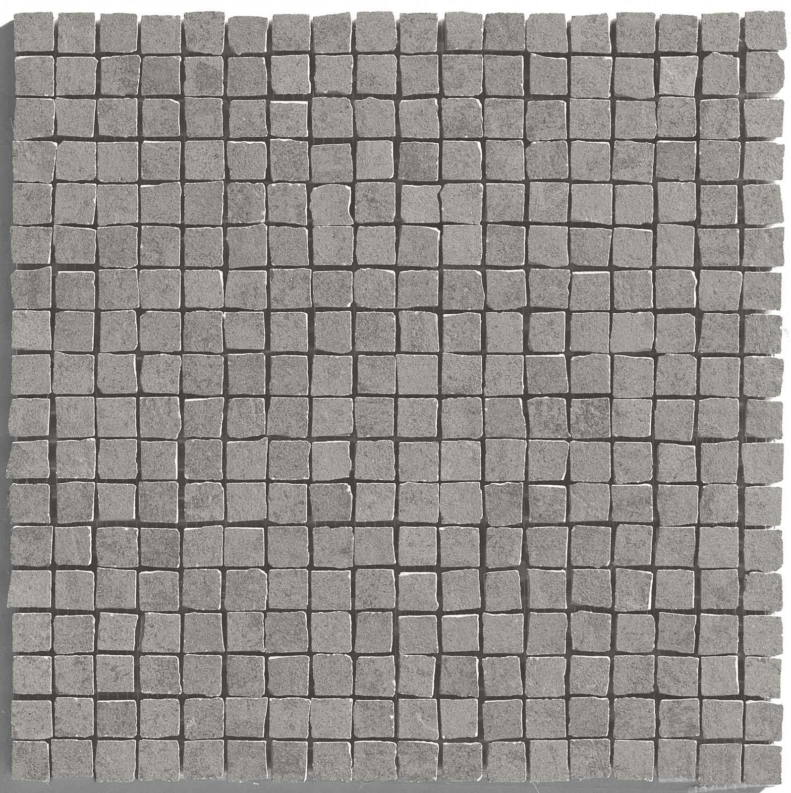 Pavimento Rivestimento 30x30 grigio mosaico effetto cemento 9,5 mm in gres fine porcellanato Ragno Concept 00R2AU04