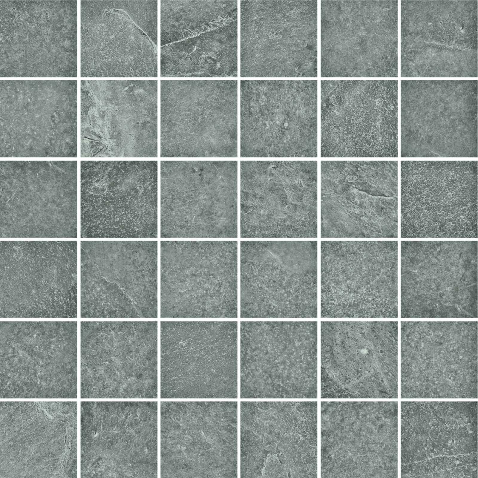 Pavimento rivestimento 30x30 Mosaico tessera in gres porcellanato 10 mm iron Ragno Realstone slate 00R6GV04
