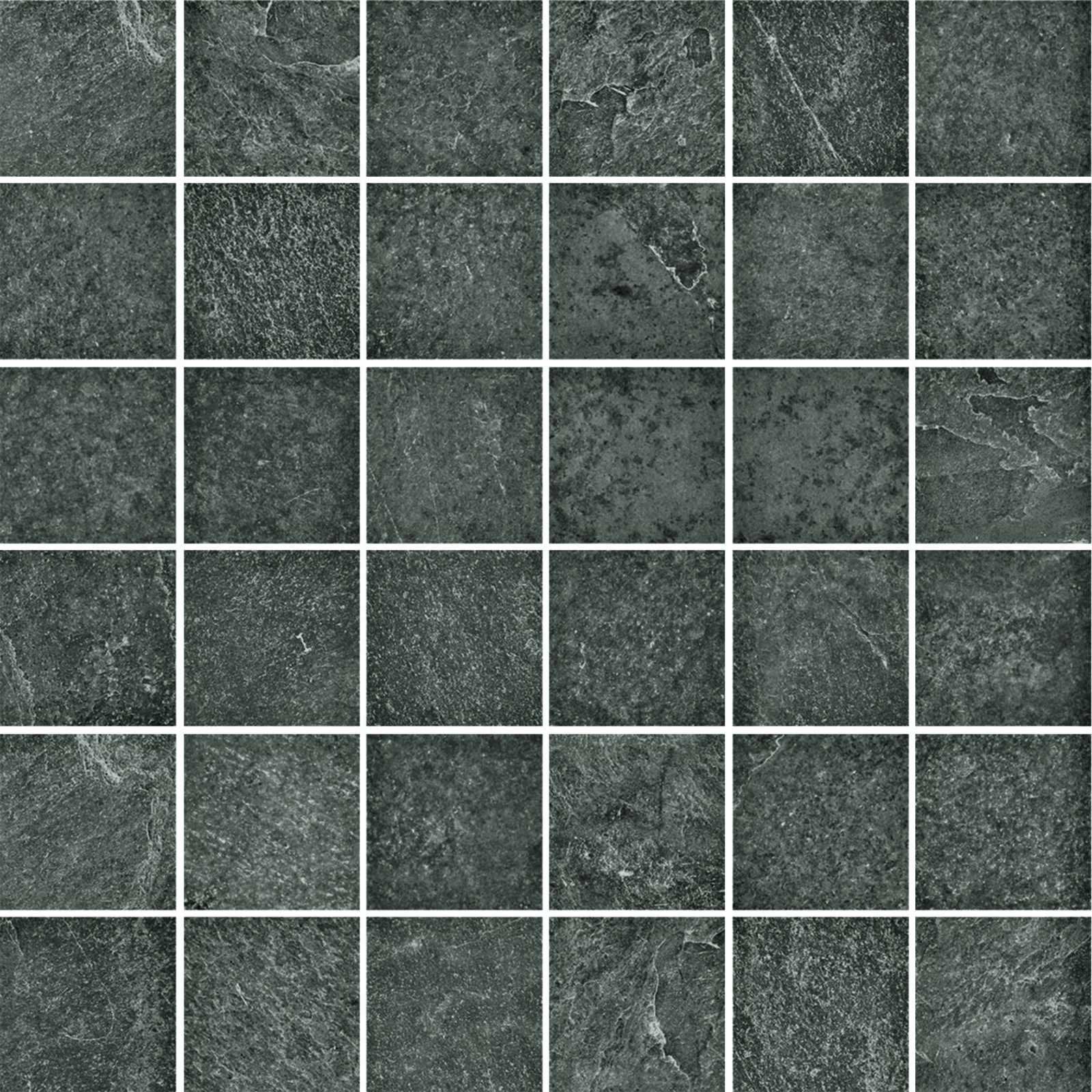 Pavimento rivestimento 30x30 Mosaico tessera in gres porcellanato 10 mm musk Ragno Realstone slate 00R6GX04