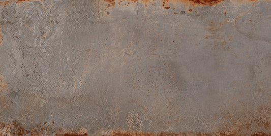 Pavimento Rivestimento 30x60 Cm Effetto Metallo In Gres Porcellanato Iron Ceramica Sant Agostino Oxidart CSAOXIRO30